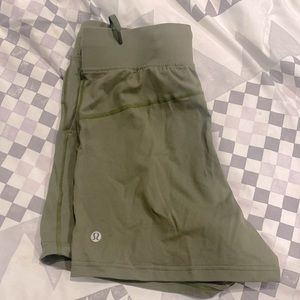 Lululemon Army green shorts